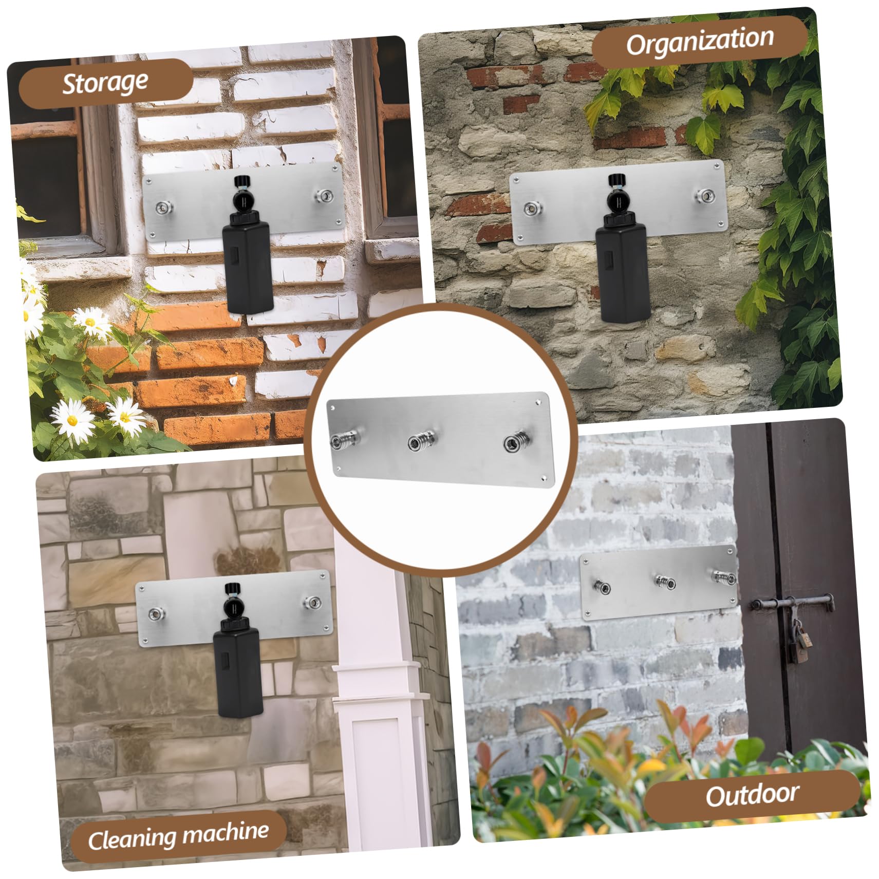 Toddmomy 1juego Soporte De Boquilla para Hidrolavadora Estante De Montaje Pared Organizador De Accesorios para Máquinas De Limpieza Compatible Conectores Rápidos