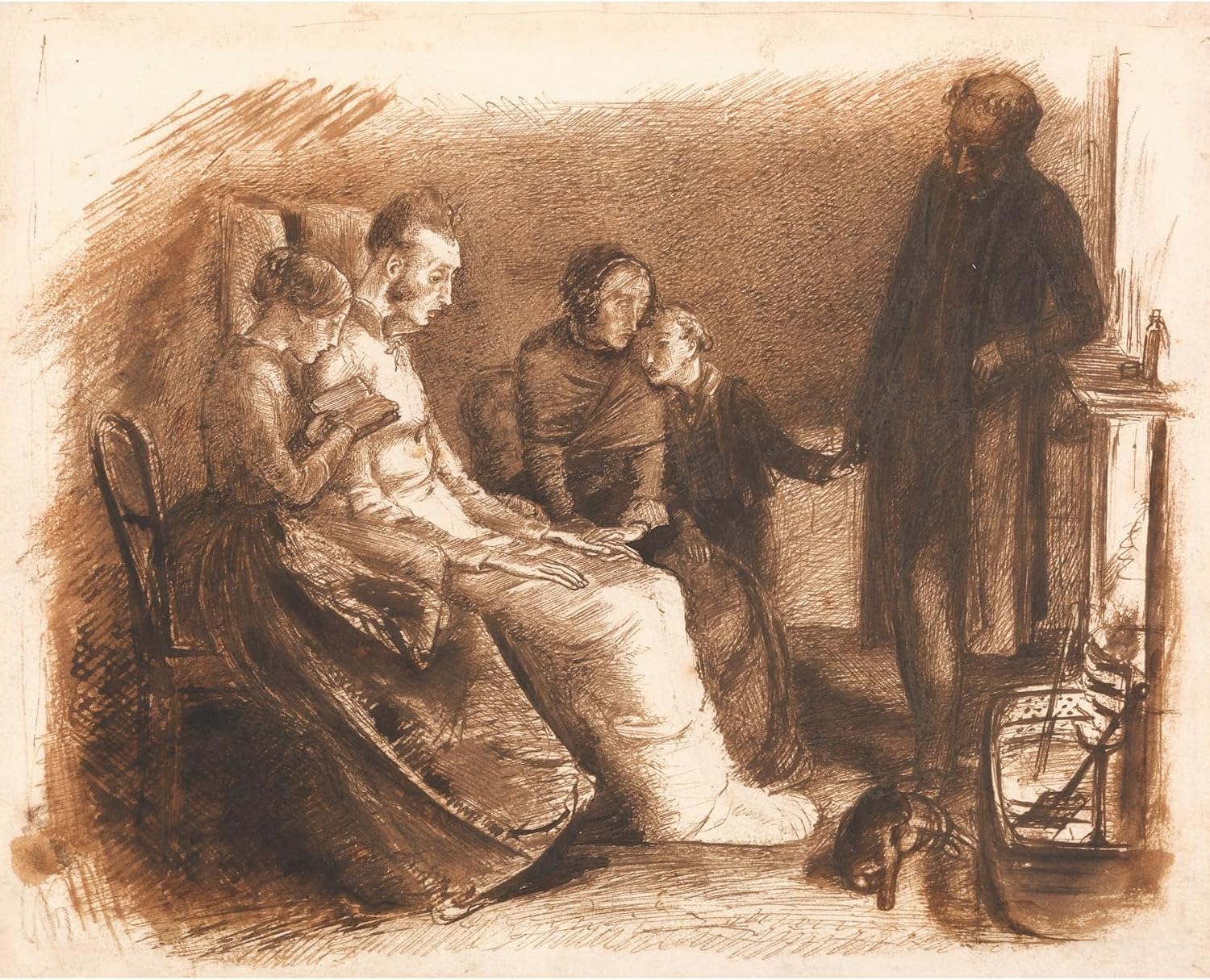 ArtDirect The Dying Man (ca. 1853) Unframed Art Print Giclee Poster by Sir John Everett Millais - Ready for Framing with Customization Sizes 10x8, 14x11, 20x16, 30x24, 45x36 and 60x48 inches