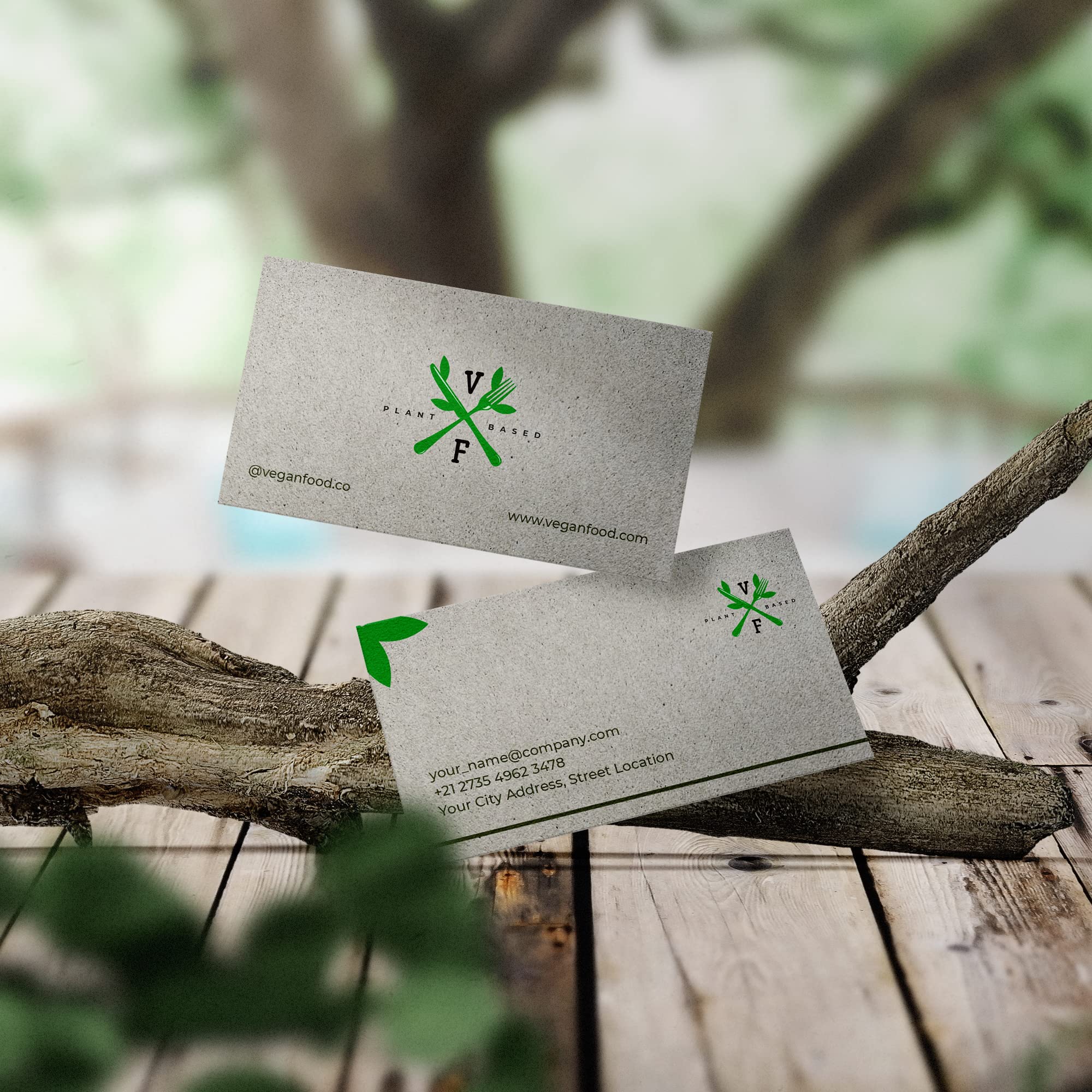 Tarjetas Personalizadas Biodegradable Césped de 400gr – Tarjetas de Visita Ecológicas para Empresas en Papel Reciclado – 250/500 y 1000 unidades