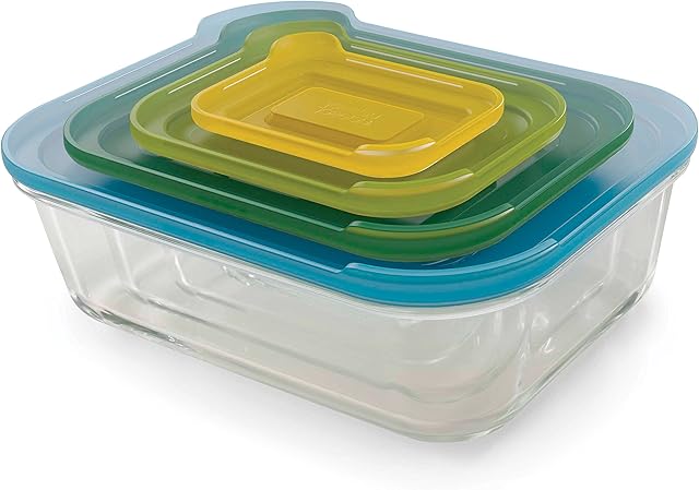 Joseph Joseph Nest Glass Storage Dishes - Multi-Colour, Set of 4