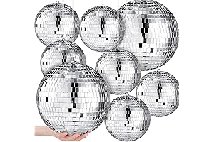 8-Piece Large Disco Ball Set for Exuberant Nightlife
