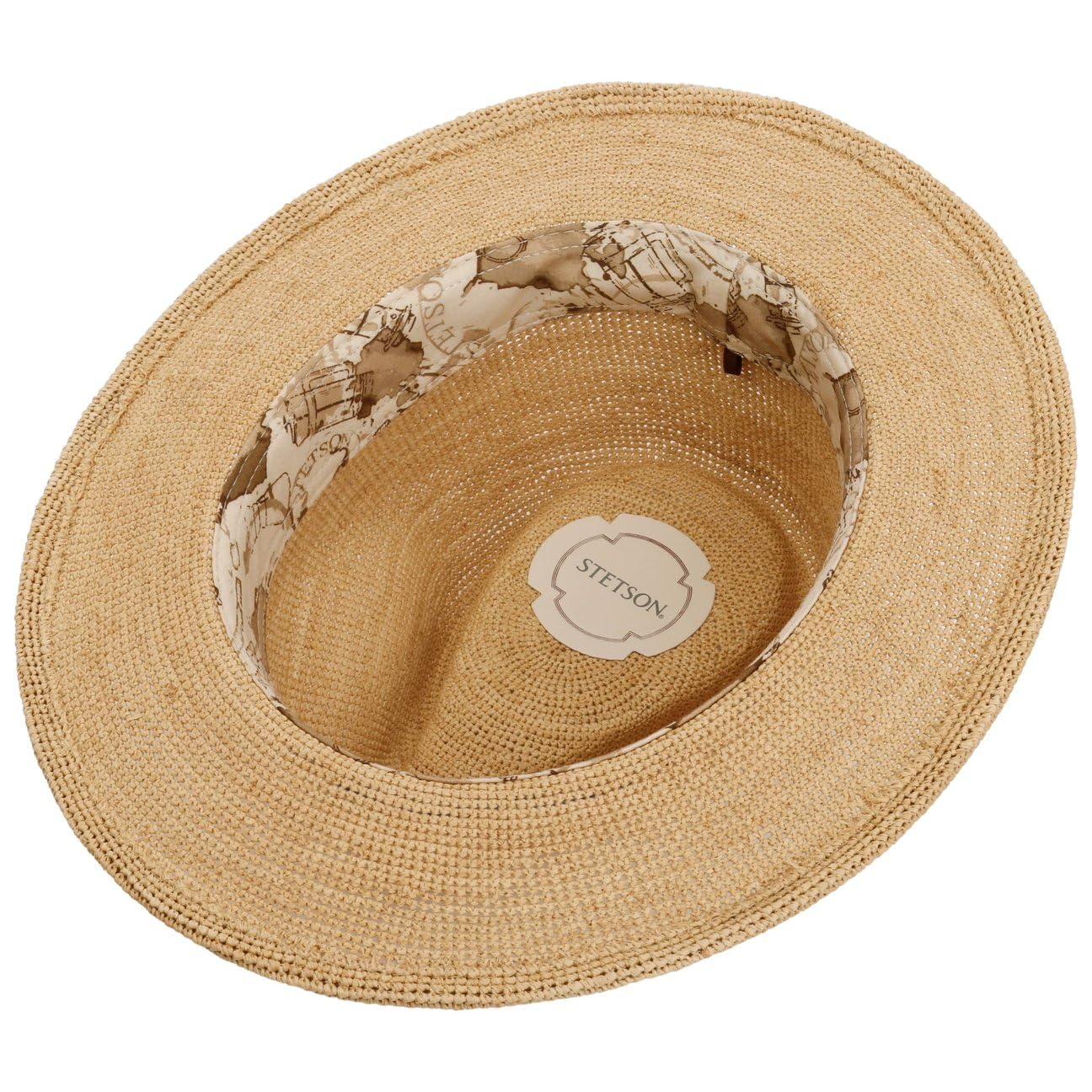 Stetson Barista Traveller Hut Stoff Garniturband Herren und Damen Frühling Sommer