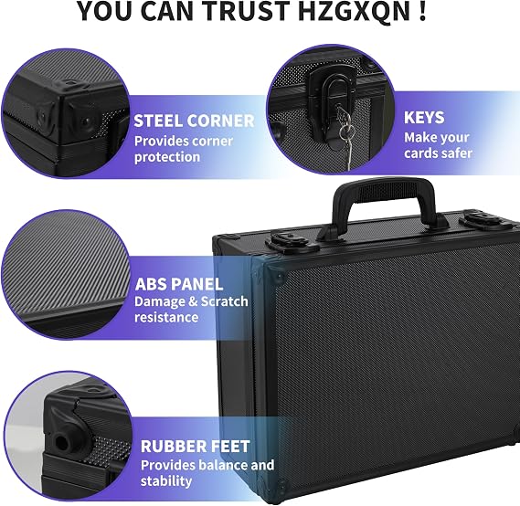 HZGXQN Toploader Storage Box for 3 x 4 35pt Rigid Card, Top Loader Card Storage Hard Case, Sports Card Storage Boxes for Trading Cards, Top Loaders Holder (Holds 600+ Toploaders)