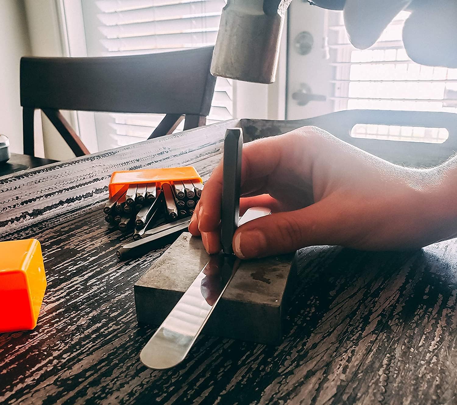 Utoolmart Number Metal Stamp Set,0.31" 8mm,Digital 0 to 9,Wood Leather Steel Punch Tools, for Imprinting on Metal Jewelry Leather Wood, 2 Set