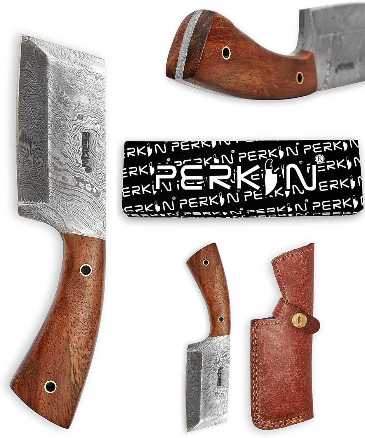 Damascus Steel Hunting Knife Damascus Chef Knife with Sheath