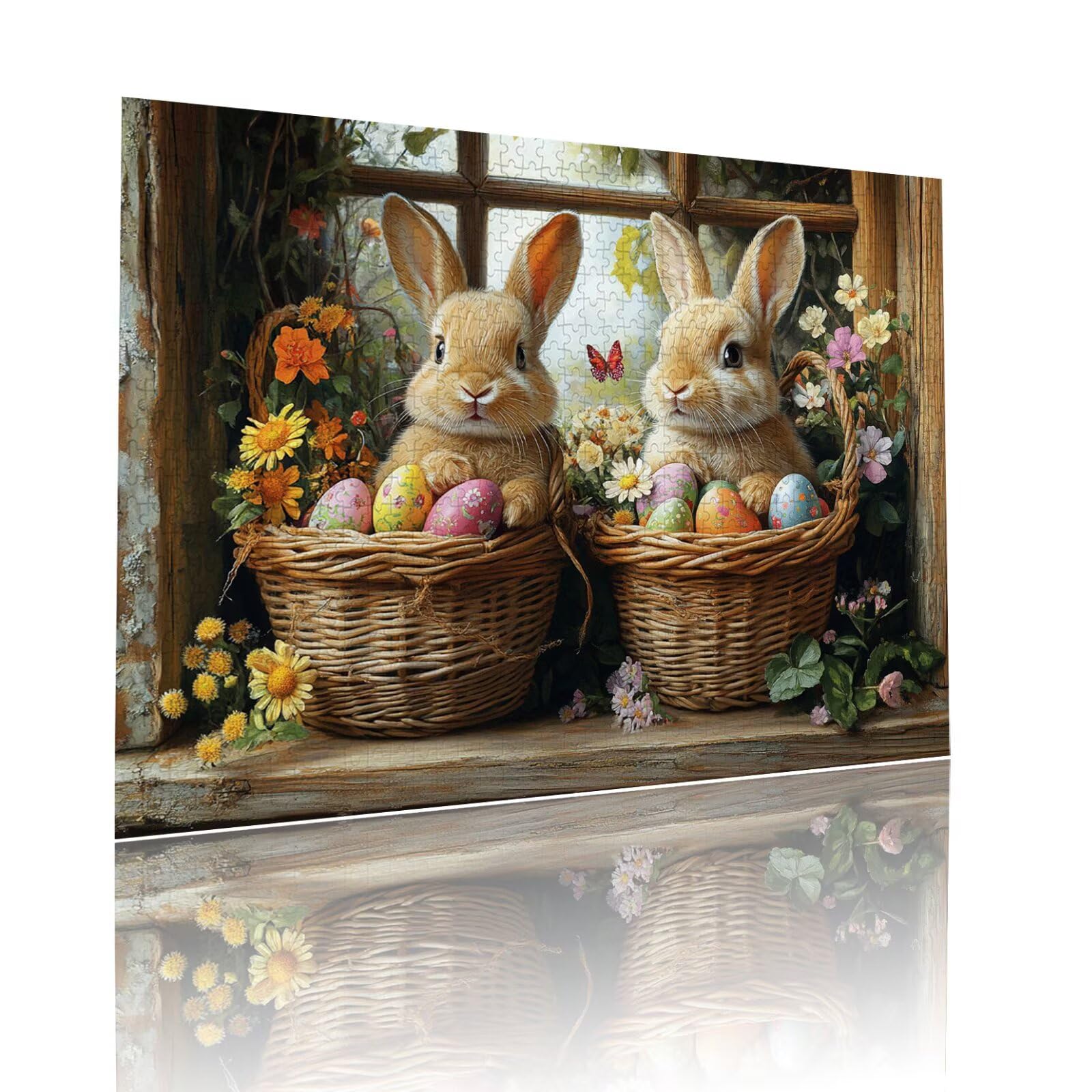 Puzzle Erwachsene 2000 Teile Kaninchen Tier Educa Jigsaw für Kinder ab 8 Jahren Mädchen Jungen, Erwachsene Impossible Klassische Puzzles Schwer, Anspruchsvoll Spielspaß, Als Geschenke 70x99cm t-948