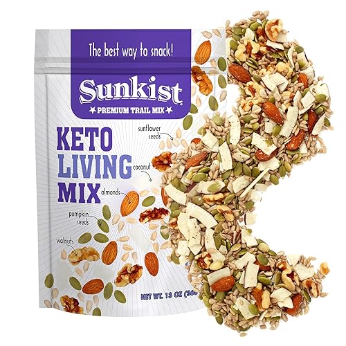 Miniatura 9 de Sunkist Energy Boost Trail Mix - Mezcla de frutas y nueces, baja en sodio, aperitivo sin gluten con papaya, nueces, coco, almendras, chips de