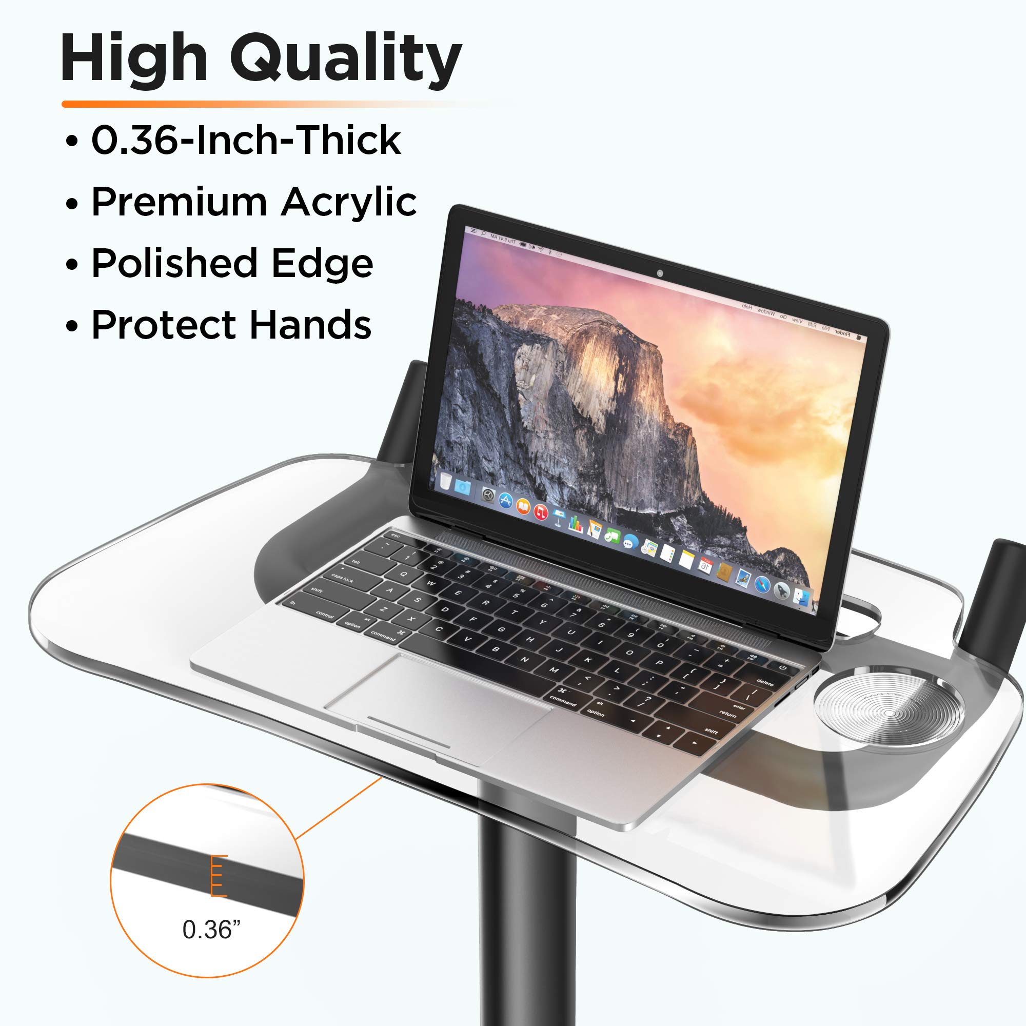 IPOW Peloton Desk Tray with Cup Holder Peloton Laptop Tray Holder for