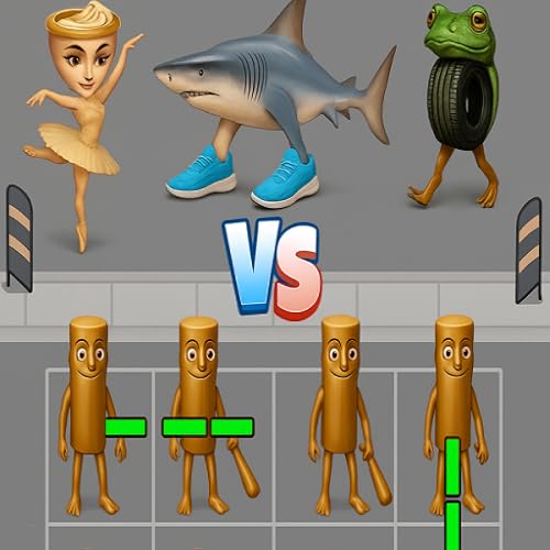 Brainrot Merge Street Friend 3D : Blue monster italian brainrot merge master street fighter games dinosaur merging combat strategy with 100 doors