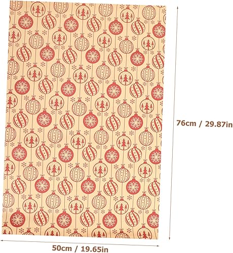Miniatura 9 de BESPORTBLE Papel de embalaje para decoración de Navidad, papel de regalo de Navidad, papel de envoltura de flores, papel de regalo de Navidad, papel