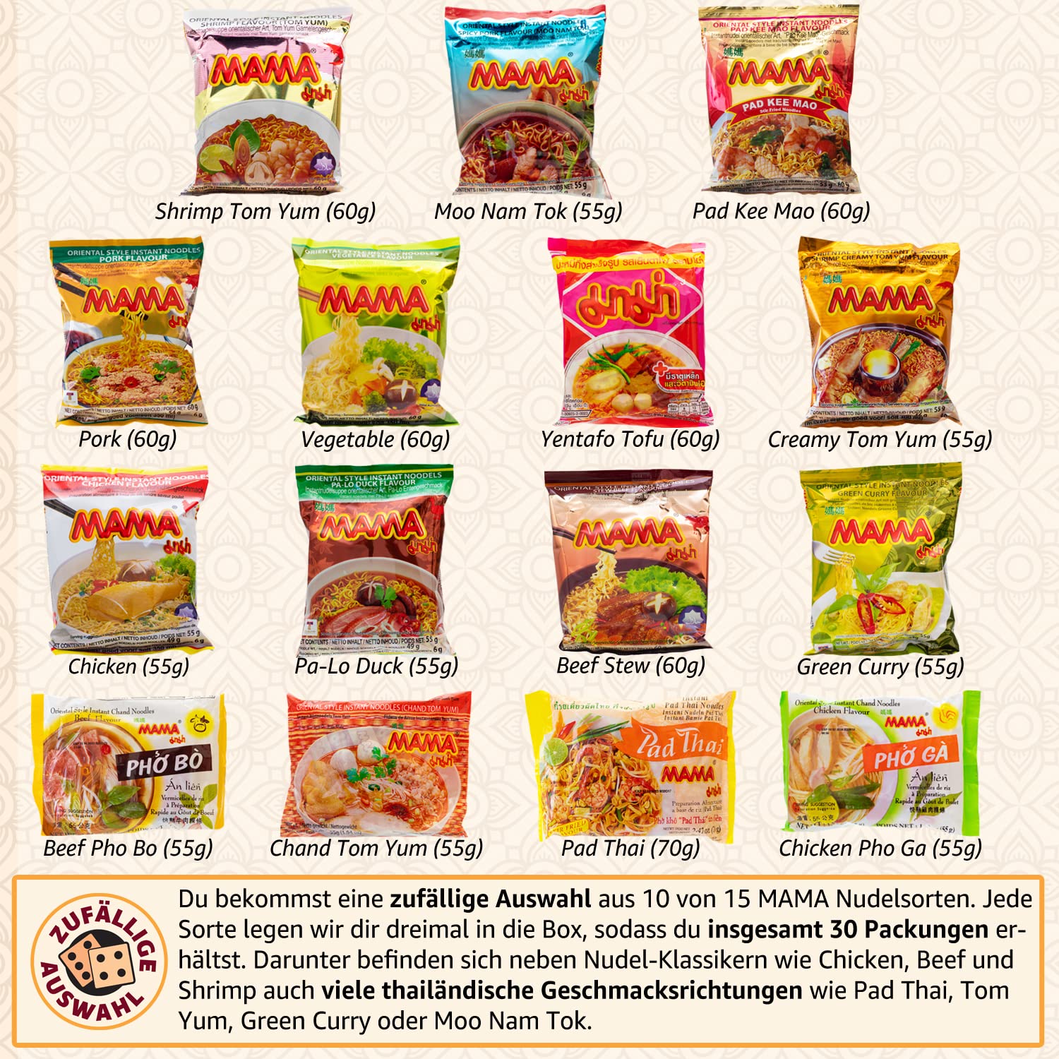 Entdecke den Ba-Mee Box: 30 köstliche MAMA Nudelsuppen aus Thailand!