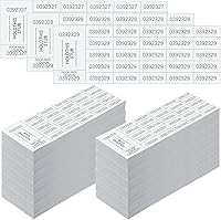 Vista 14 de Kosiz 2000 hojas de boleto de rifa, 25 boletos de subasta chinos, bandeja complicada para rifas, para recompensas de clase escolar, carnaval