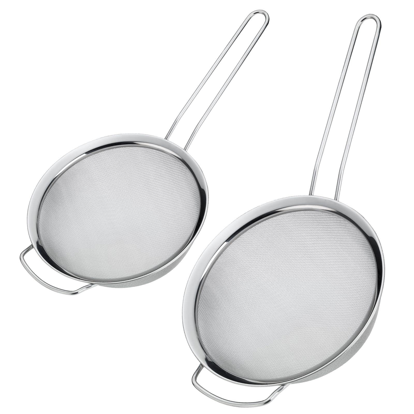 Westmark 2 Haushaltssiebe mit breitem Rand, Picante, ø 16 cm + ø 20 cm, Rostfreier Edelstahl, Silber, 121622E6
