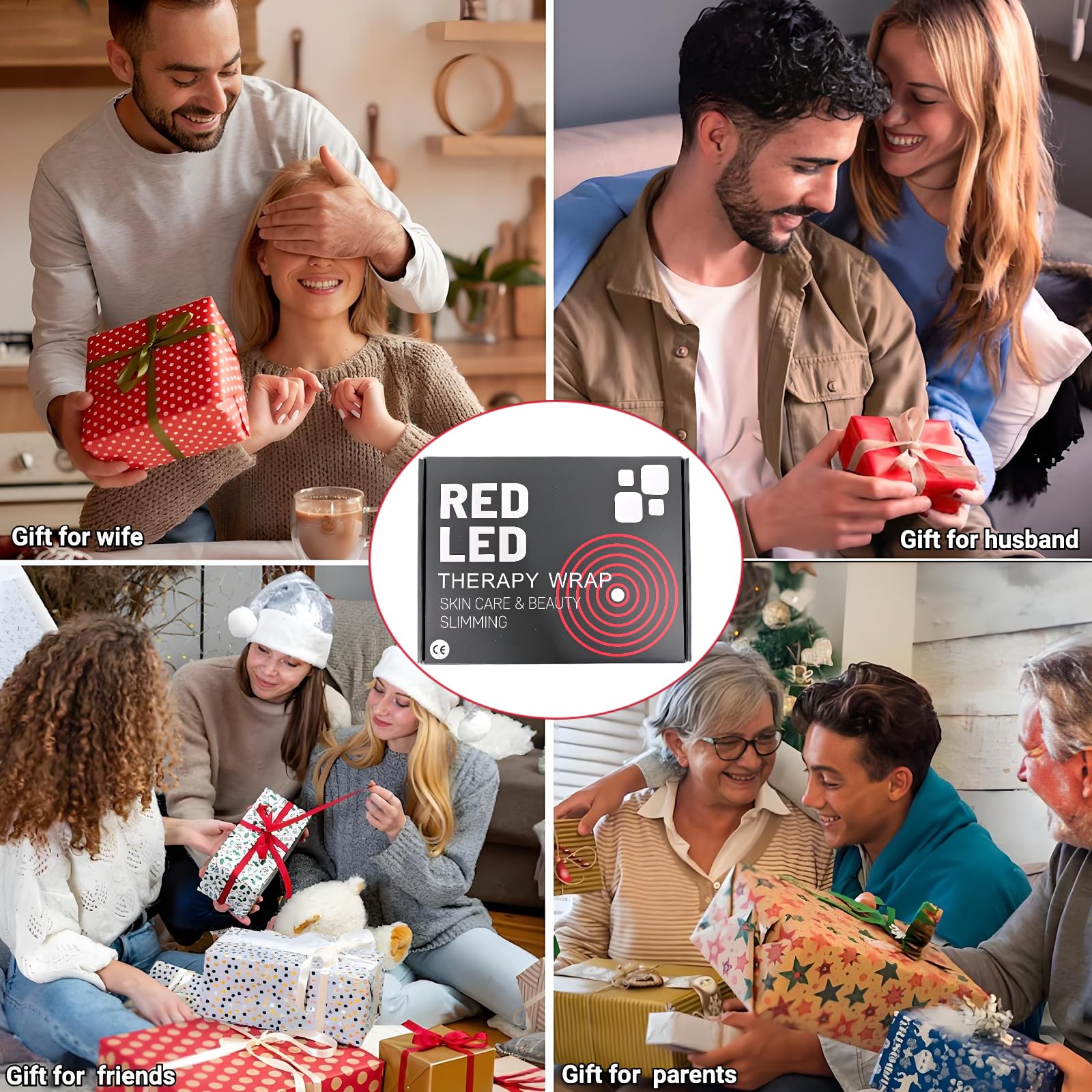 Dispositivo de terapia de luz roja,cinturón masajeador de cintura Luz infrarroja cercana de 660nm/850nm,5 niveles de brillo,temporizador inteligente Alivio del dolor de espalda,abdomen,hombros piernas