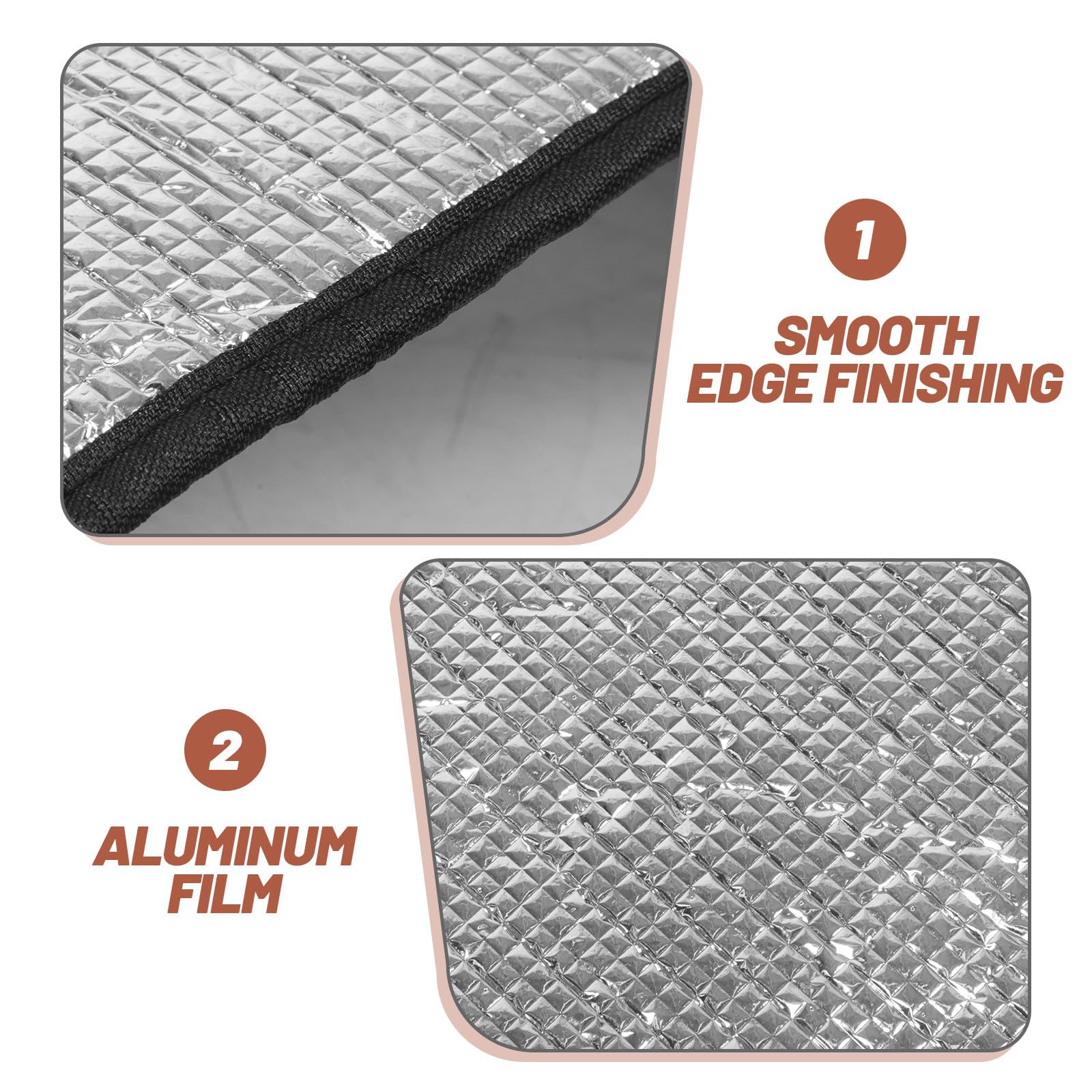Kühlschrankabdeckung: Wärmedämmplatte – Sonnenschutzabdeckung aus Aluminiumfolie – Schutz für Kühlschränke/Gefrierschränke, Getränkeschränke, 170 x 51 cm