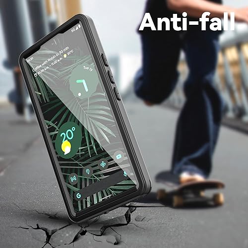 Miniatura 3 de Mangix Google Pixel 6A funda impermeable IP68 a prueba de polvo a prueba de golpes con protector de pantalla integrado cubierta protectora