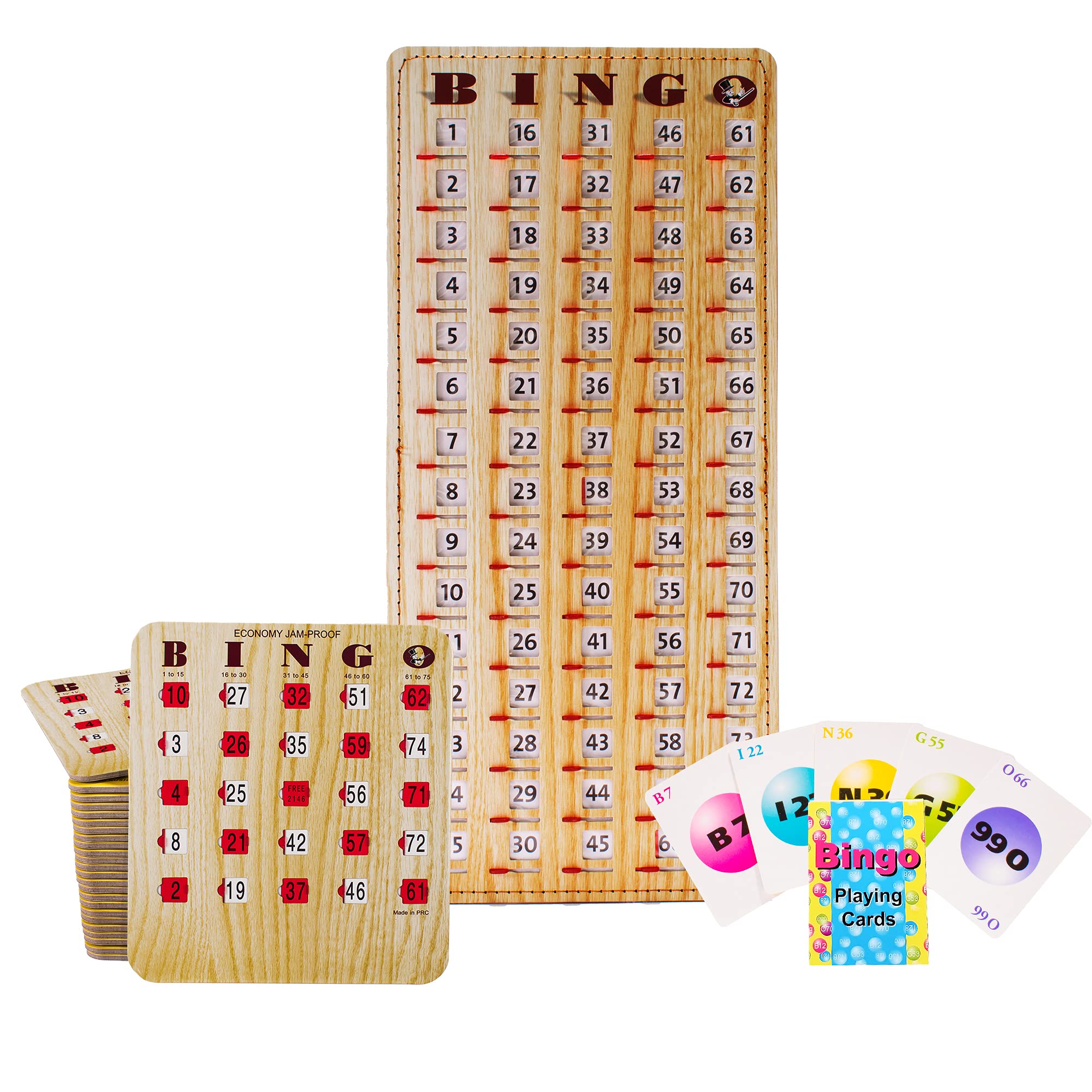 Buy MR CHIPS JamProof Bingo Cards with Sliding Windows, 10 Deluxe