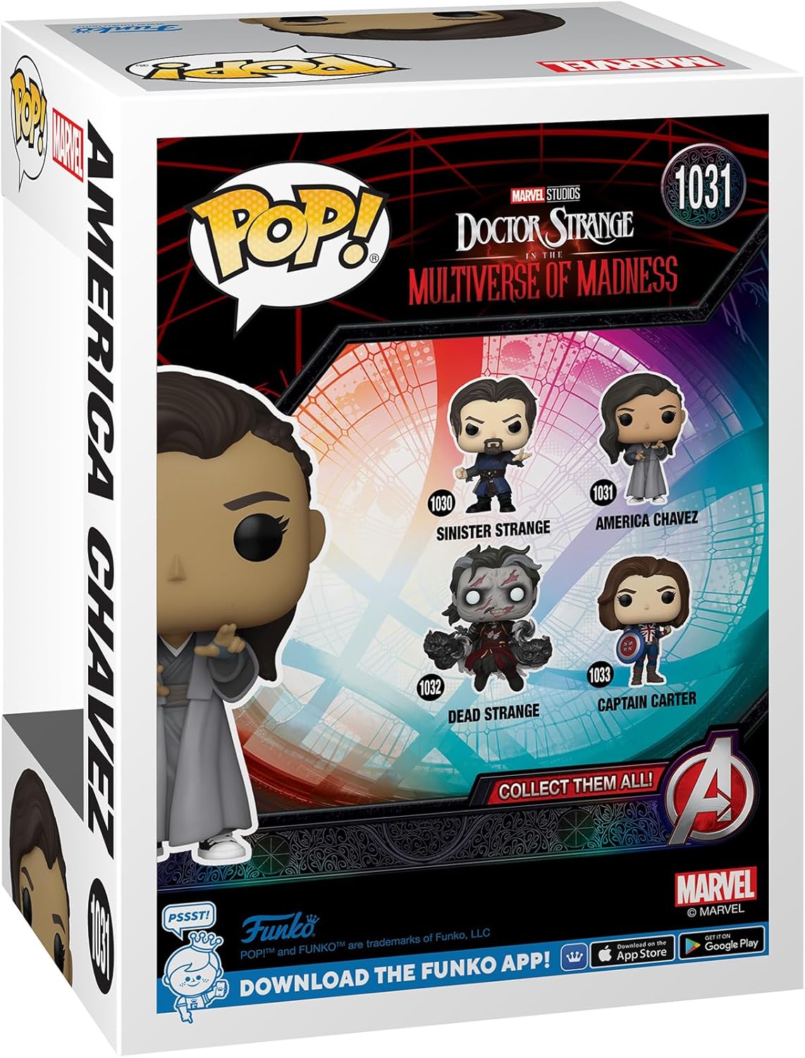 Funko Pop Marvel: Doctor Strange Multiverse of Madness - America Chavez - Collectable Vinyl Figure - Gift Idea - Official Merchandise - Toys for Kids & Adults - Superheroes Fans