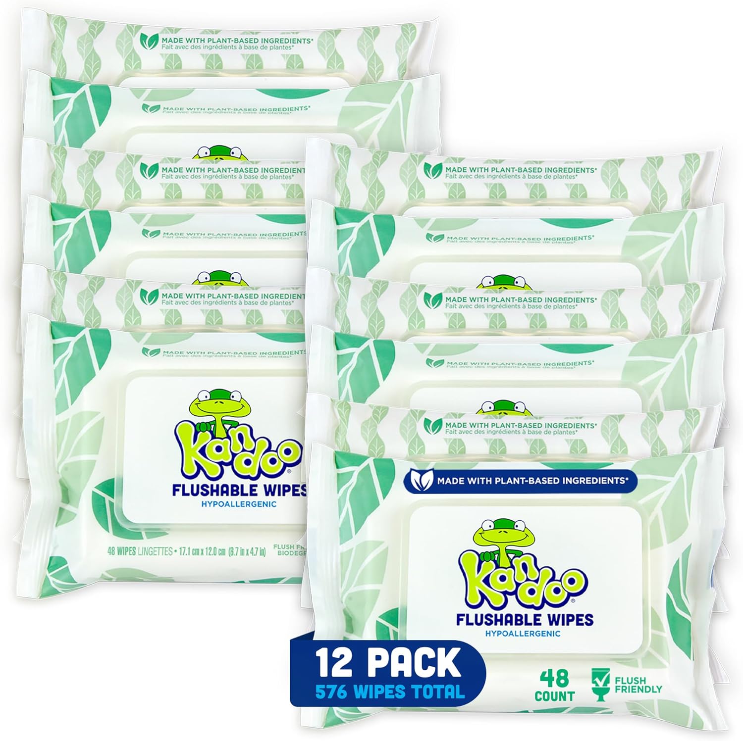 Flushable Wipes for Baby and Kids by Kandoo, Sensitve and