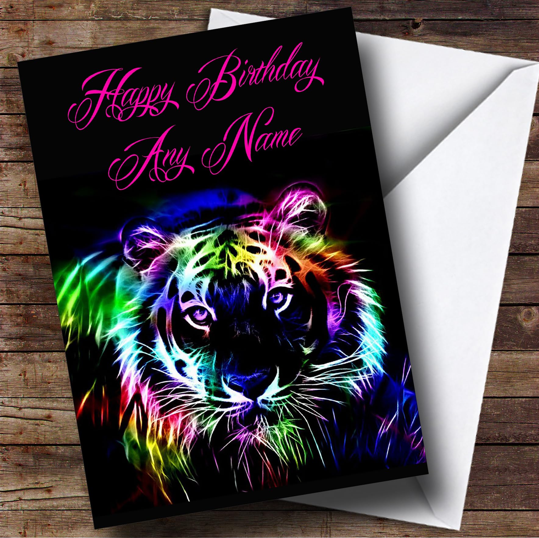 Colourful Tiger Customised Birthday Greetings Card- Birthday Cards/Mystical, Fantasy & Religion Cards | Birthday Card | Mystical, Fantasy & Religion Card