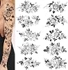 Tattoos stickers, Big flower tattoos, sophisticated women temporary tattoos, temporary tattoos for long lasting sexy butterfly, temporary tattoos