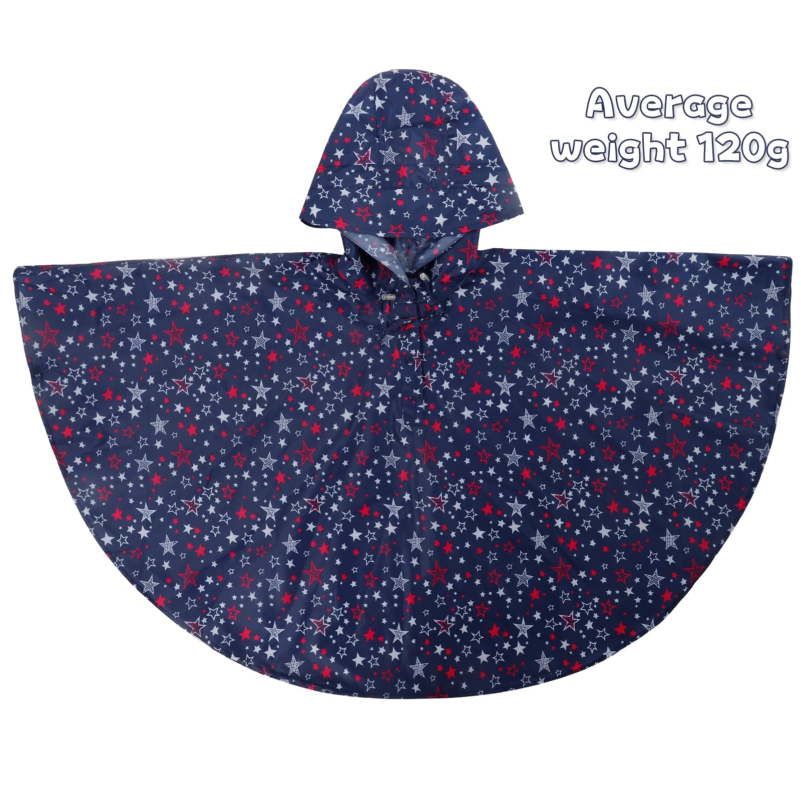 KAKU NANU Poncho Pluie Enfant Imperméable 3-14 Ans Avec Grande Capuche Et Sac De Rangement Cape Pluie Cahouet Fille Garçon Rose Rouge Bleu Jaune
