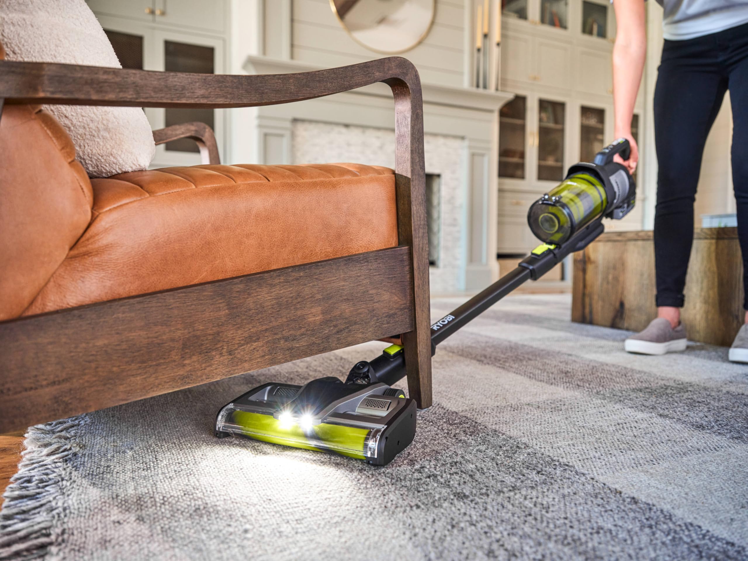 RYOBI RASV18BL-0 Aspirapolvere Senza Fili 18V ONE+™ con Motore Brushless, Potenza di Aspirazione 135 Air Watt, Tecnologia Anti-Groviglio, Batteria Non inclusa