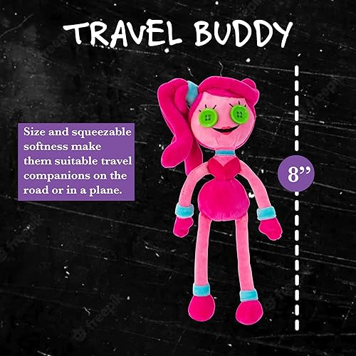 Vista 11 de UCC Distributing Poppy Playtime Kissy Missy con dientes aterradores de 8 pulgadas