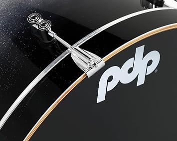PDP Concept Maple 4-Piece Fusion Shell Pack, Silver/Black Fade
