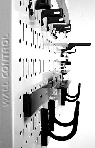 Miniatura 9 de Tablero horizontal para herramientas de garaje para pared, dos tablas de 32 pulgadas de ancho x 16 pulgadas de alto, fáciles de instalar