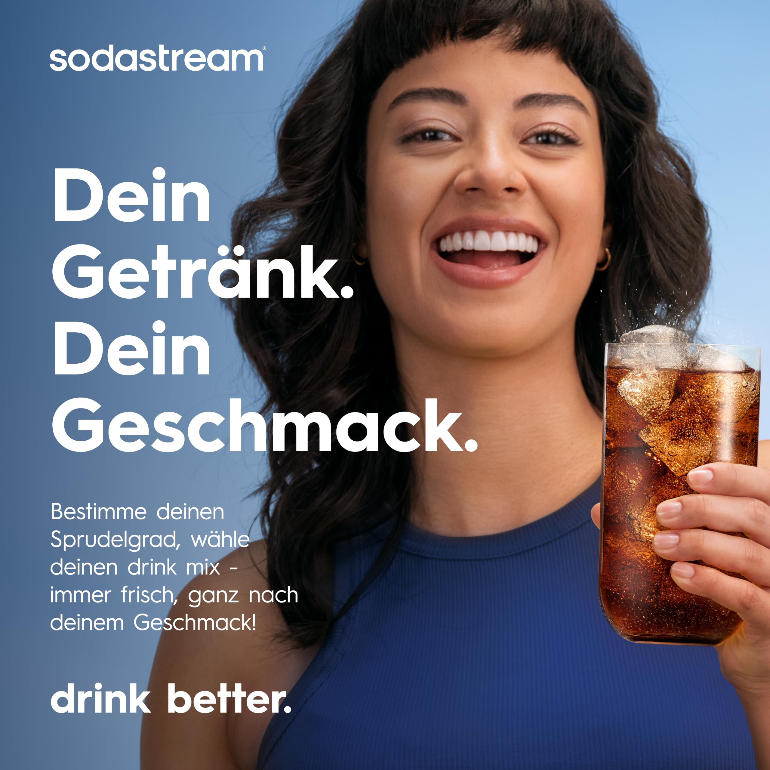 Sodastream Duo Wassersprudler mit Glasflaschen, Quick-Connect CO2-Zylinder, Grau
