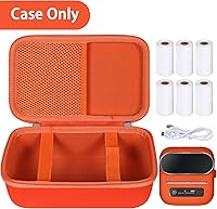 Vista 26 de khanka Hard Case with m221/M220/M110/m110s Label Maker - Portable Bluetooth Label Maker Carrying Storage Bag for Printer Labels, USB Cable and White