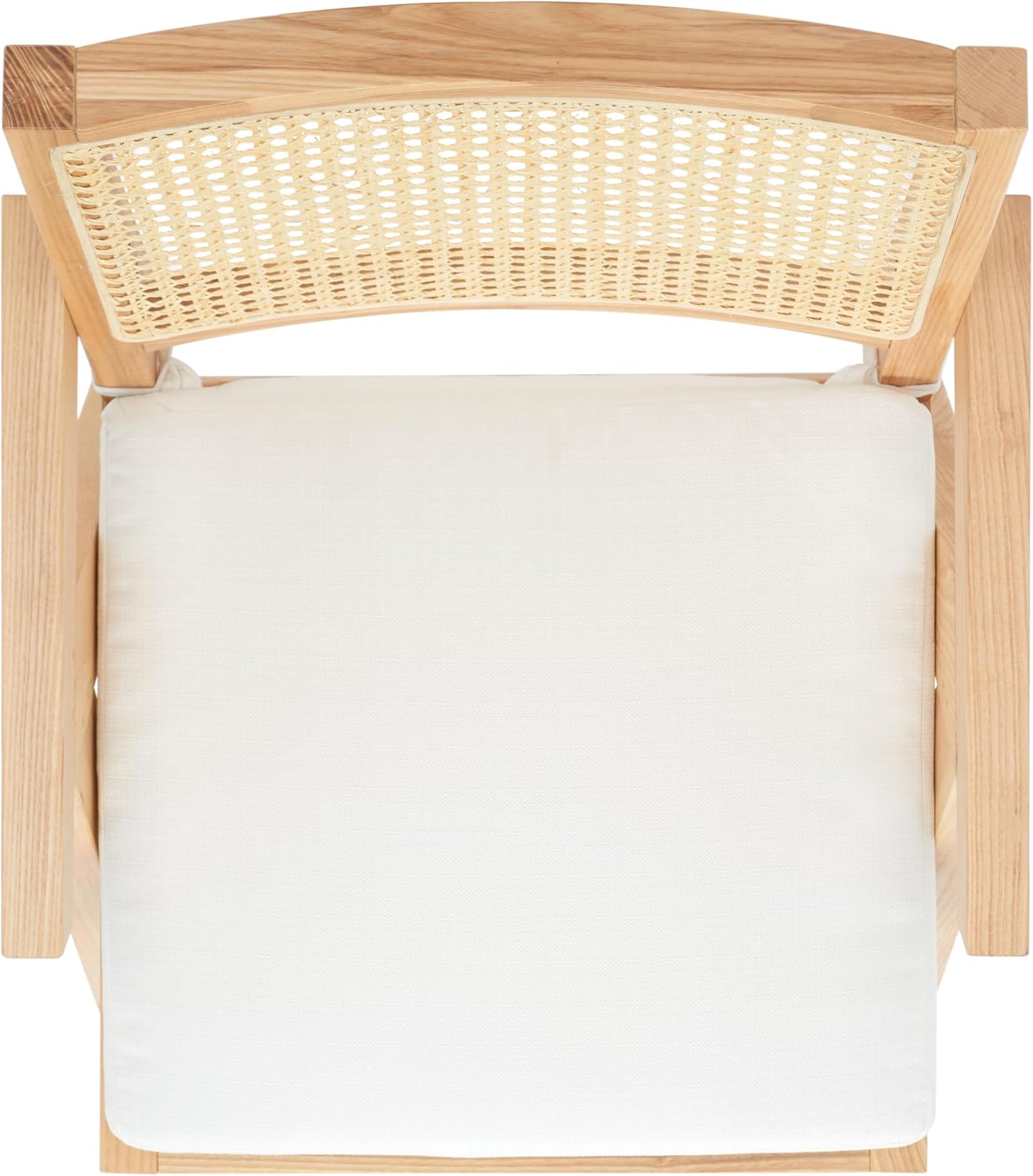 SAFAVIEH Couture Collection Colette Tropical Coastal Natural Solid Wood Rattan Armchair