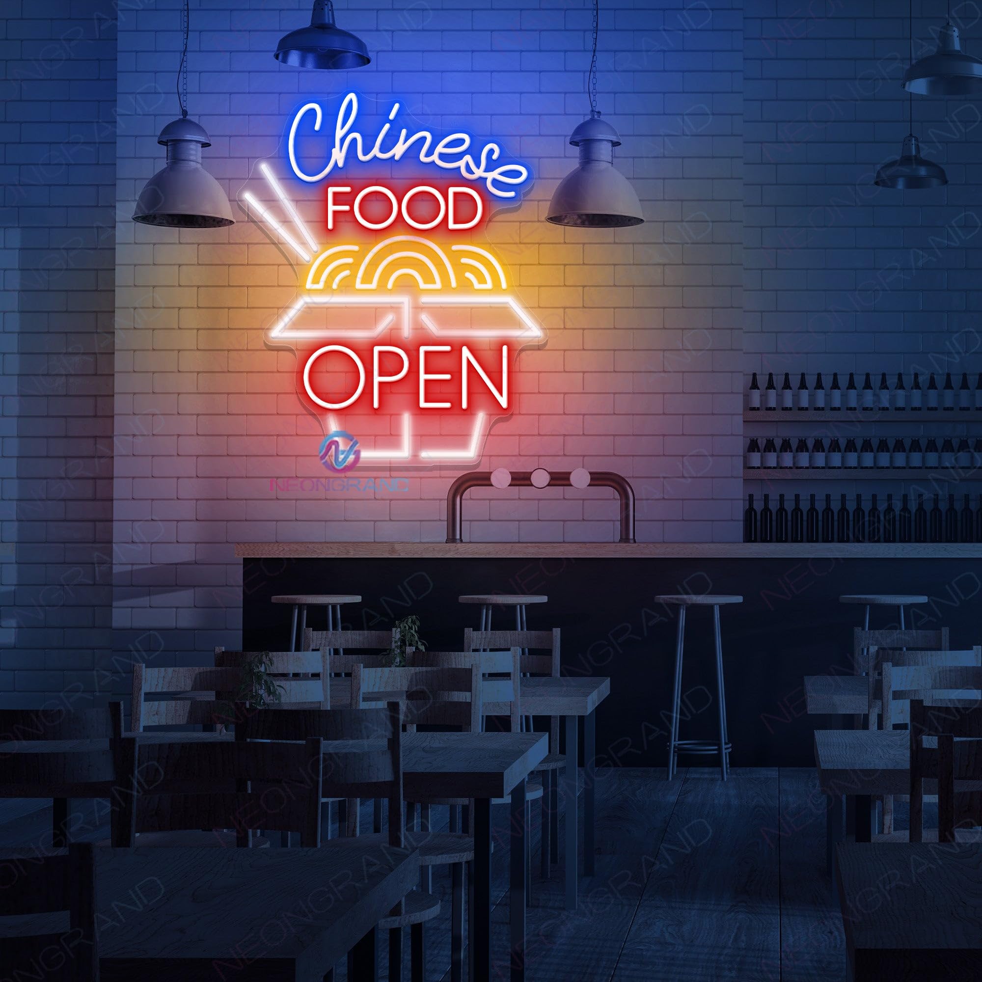 Amazon.com : Open Neon Sign Chinese Food Restaurant Led Light
