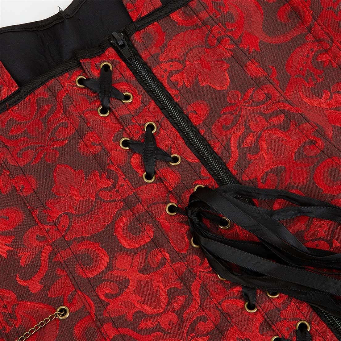 Steampunk Pirate Corset for Women Bustiers Top Overbust Shaper Sexy Strap Renaissance Gothic Bodice
