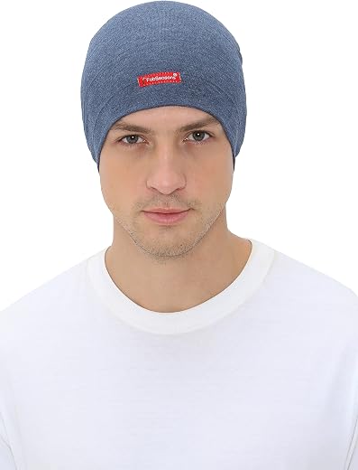 FabSeasons Unisex Cotton Cap (WC48_Blue_Free Size)