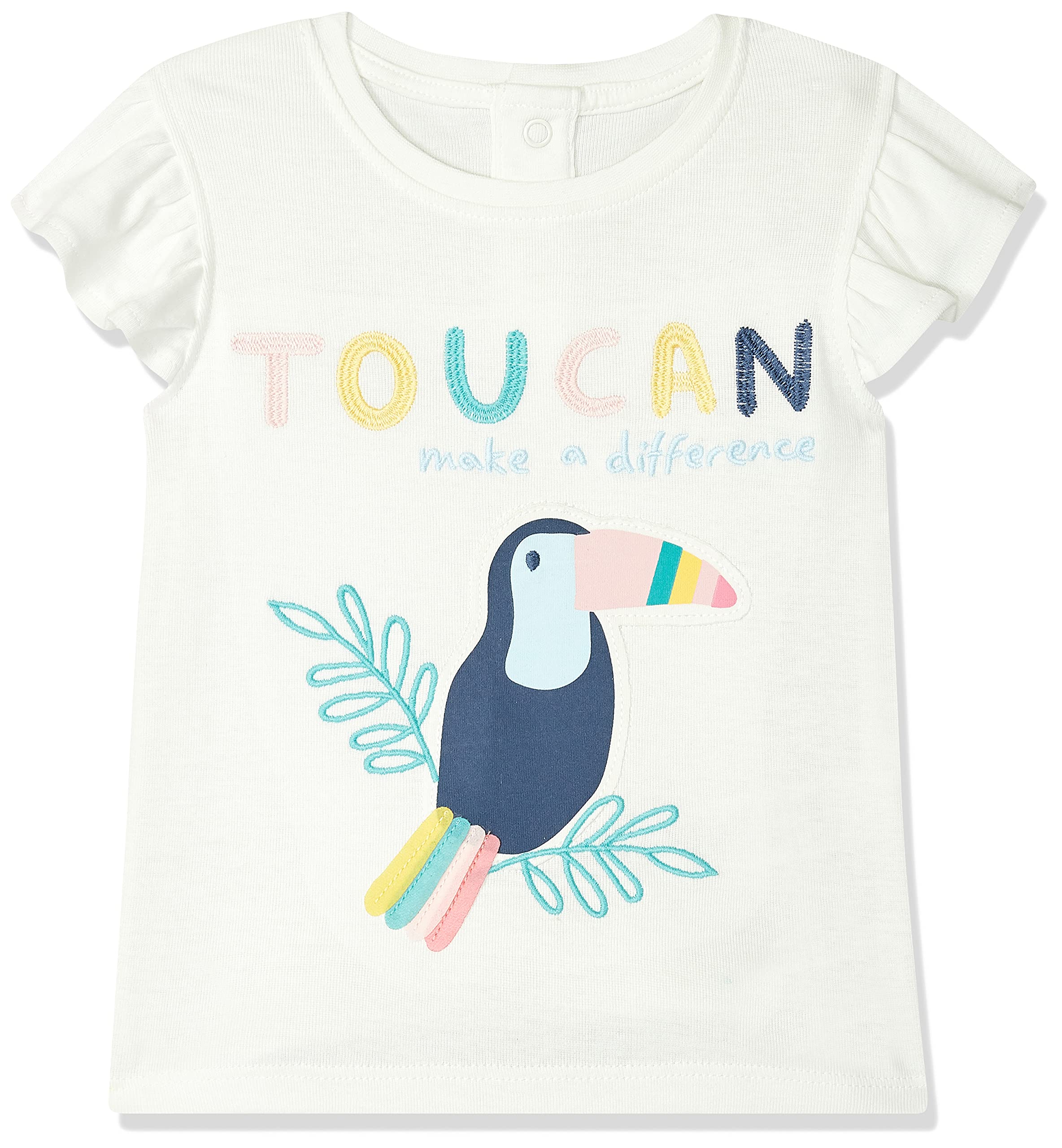 Marks & SpencerBaby Girls Printed Cotton Round Neck Regular Fit T Shirt