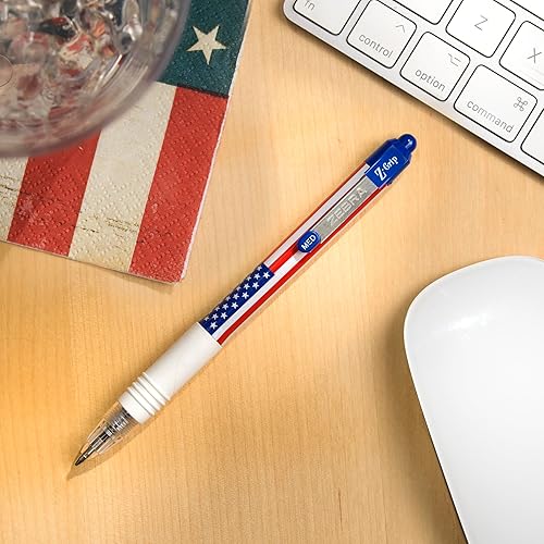 Vista 67 de Zebra Pen Z-Grip - Bolígrafo retráctil de punta media, 3/64 pulgadas, tinta negra, 12 unidades Surtido Moda A