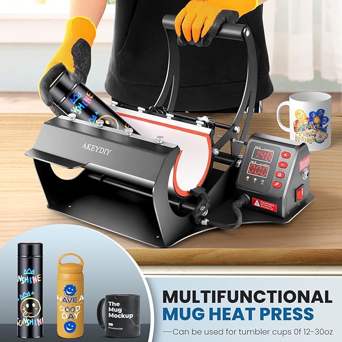 Prensa Térmica para Tazas DREAMVAN Sublimadora 30 oz, Negro, Modelo AMB005565 miniatura 2