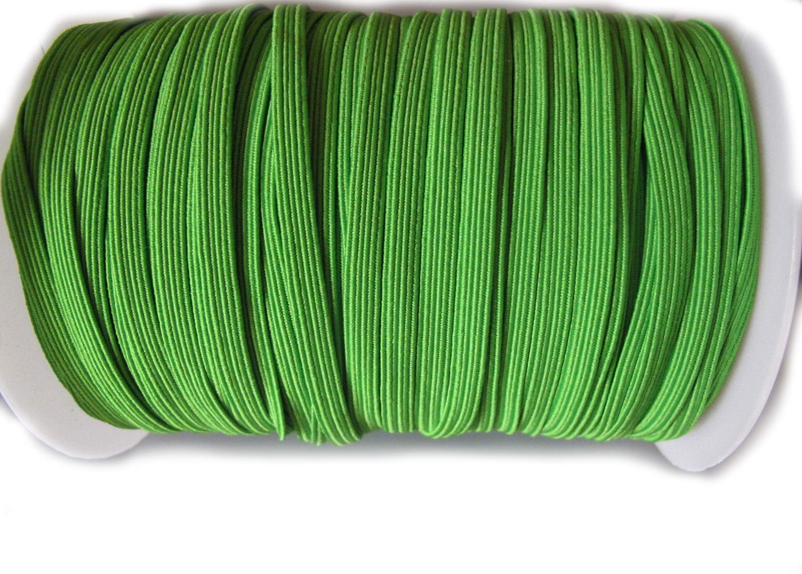 PrettyBoutique 6mm Corded Flat Cord Thin Elastic Dressmaking Waistband Headbands (Green, 10 Metres) โ image 1