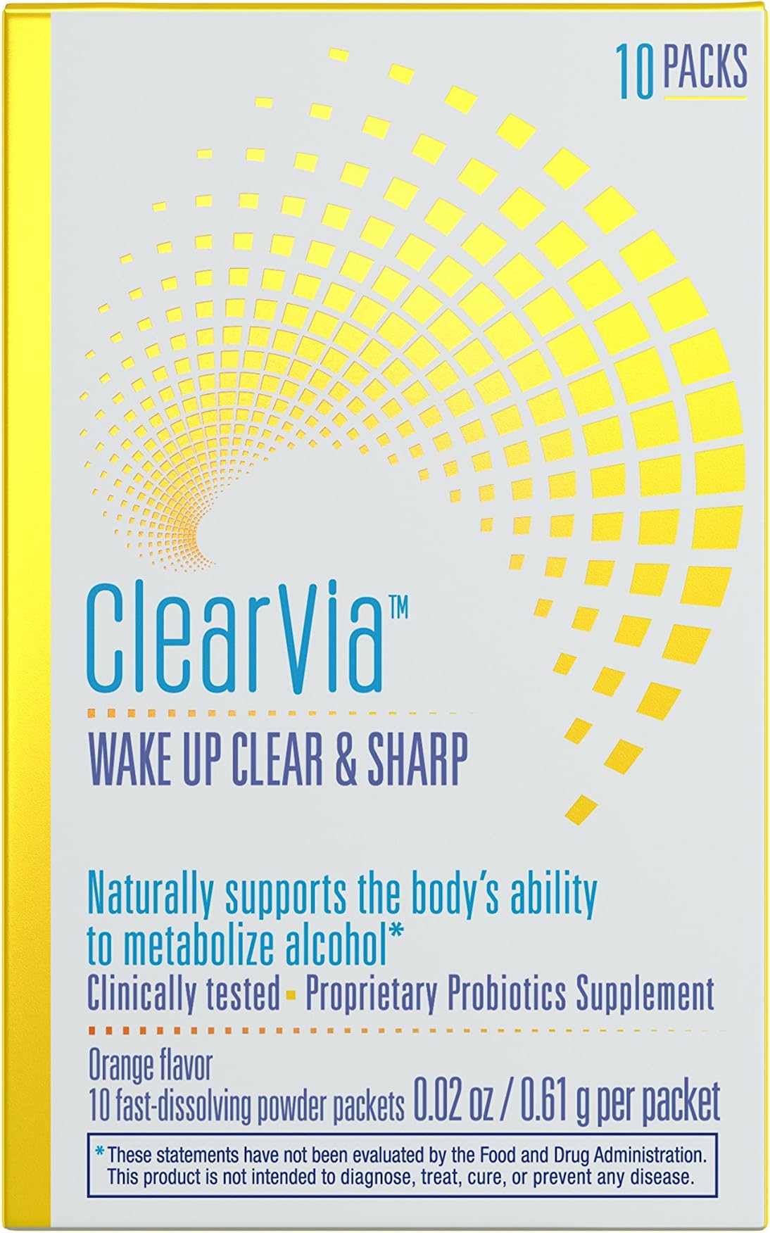 Probiotic and Liver Support Supplement, Orange Flavor, 10 Count