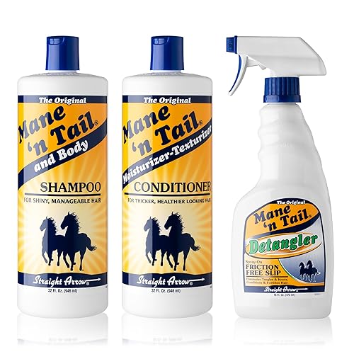 Mane 'n Tail 3 Pc Kit Includes 32 Ounce Shampoo, 32 Ounce Conditioner, 16 Ounce Detangler