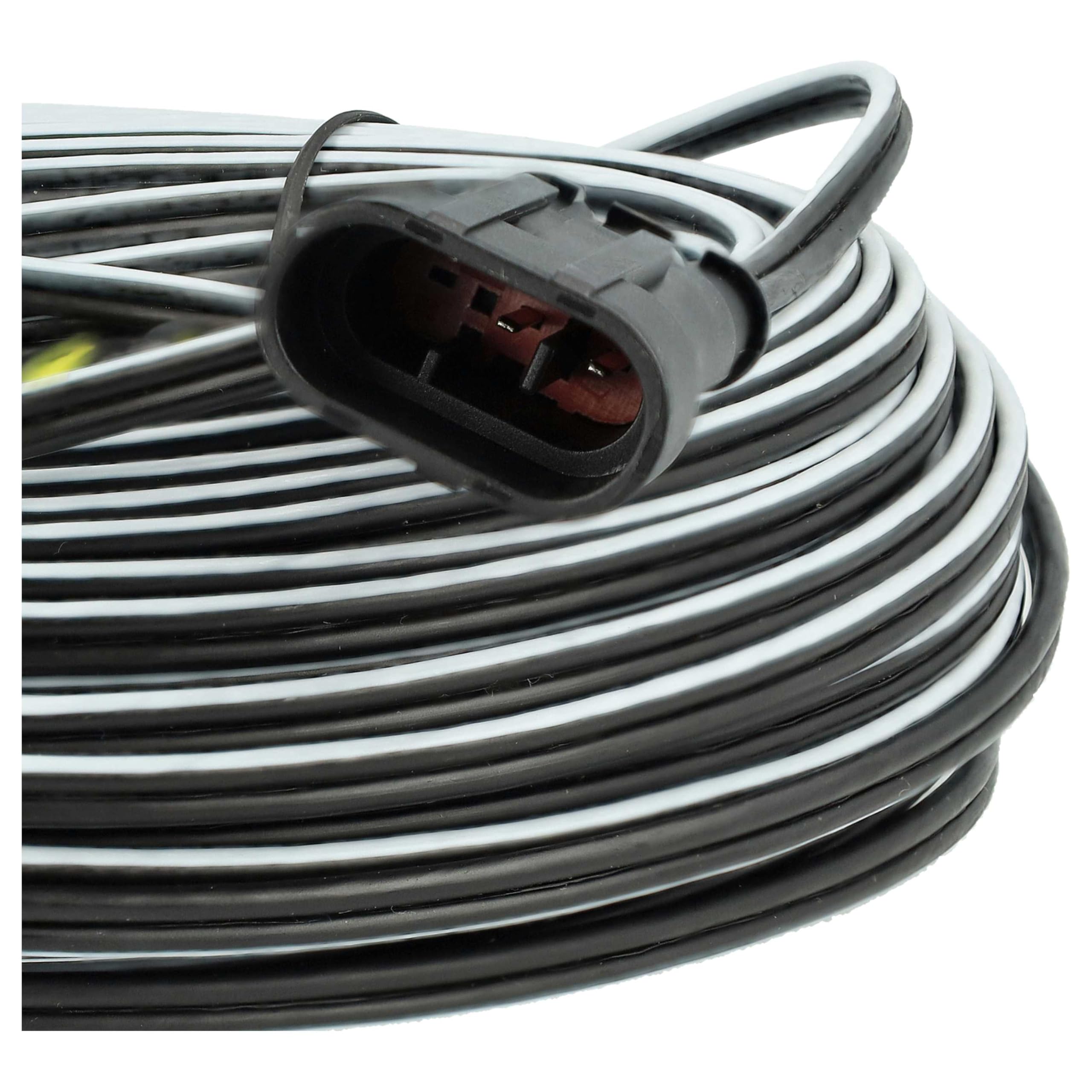 vhbw Câble transformateur Compatible avec Husqvarna Automower 315 (2015), 315X, 315X X-Line (2018) Robot Tondeuse à Gazon - Câble Basse Tension, 30 m