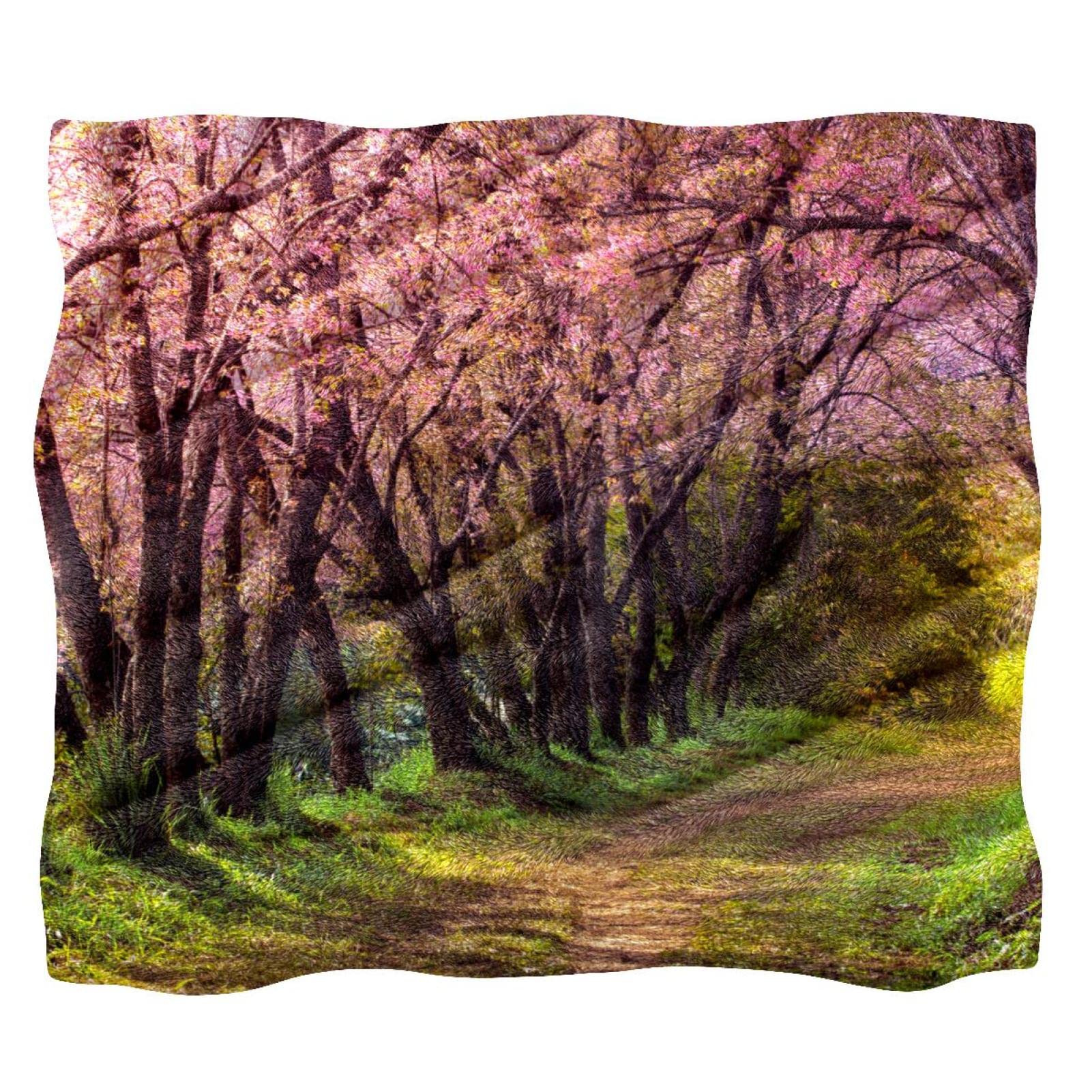 Couverture polaire rose douce et confortable pour lit et canapé