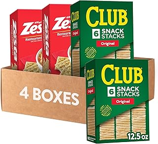 Club and Zesta Crackers, Party Snacks, Variety Pack (4 Boxes)