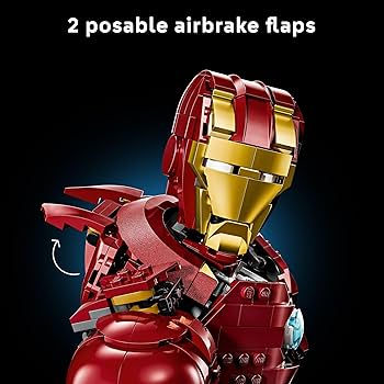 Amazon.com: LEGO Marvel Iron Man MK4 Bust - Building Kit for
