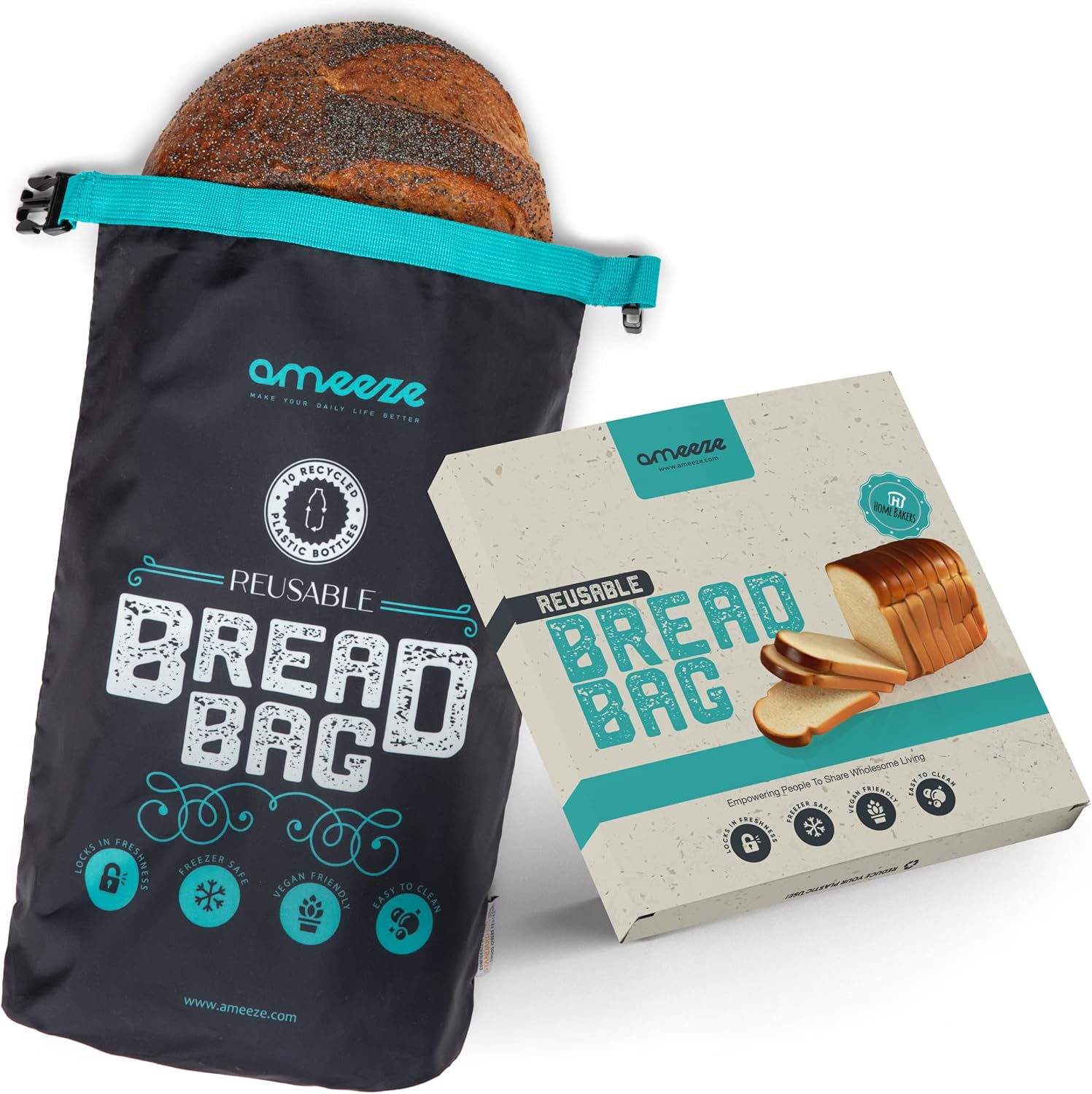 Bread Bags for Homemade Bread Storage Reusable Large