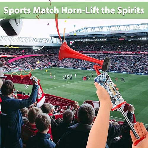 Miniatura 4 de Bocina de aire para barco, bocinas de aire de aluminio súper ruidosas para seguridad, cuerno de oso para autodefensa, uso de emergencia para