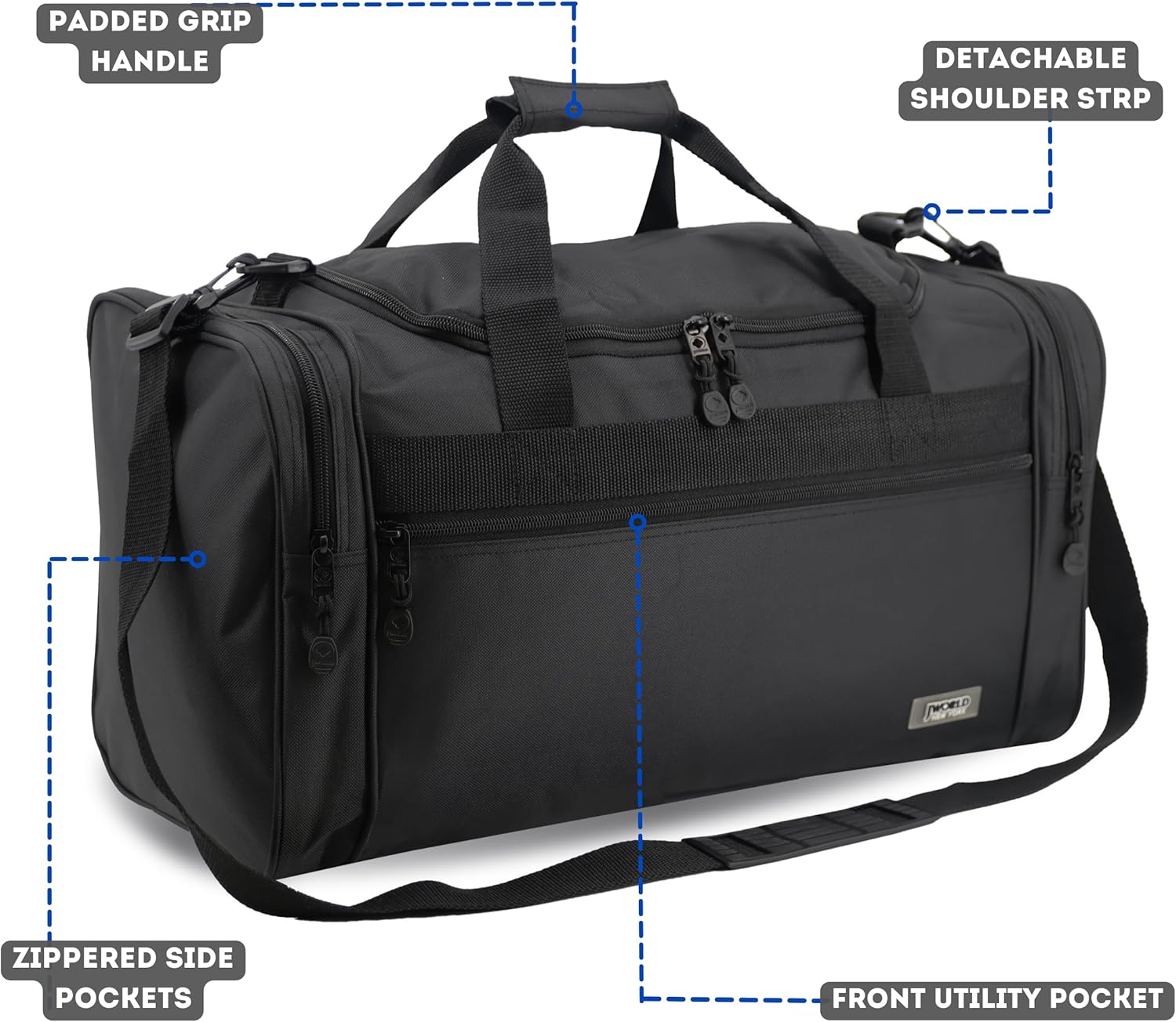 J World New York 21 Inch Copper Duffel Bag
