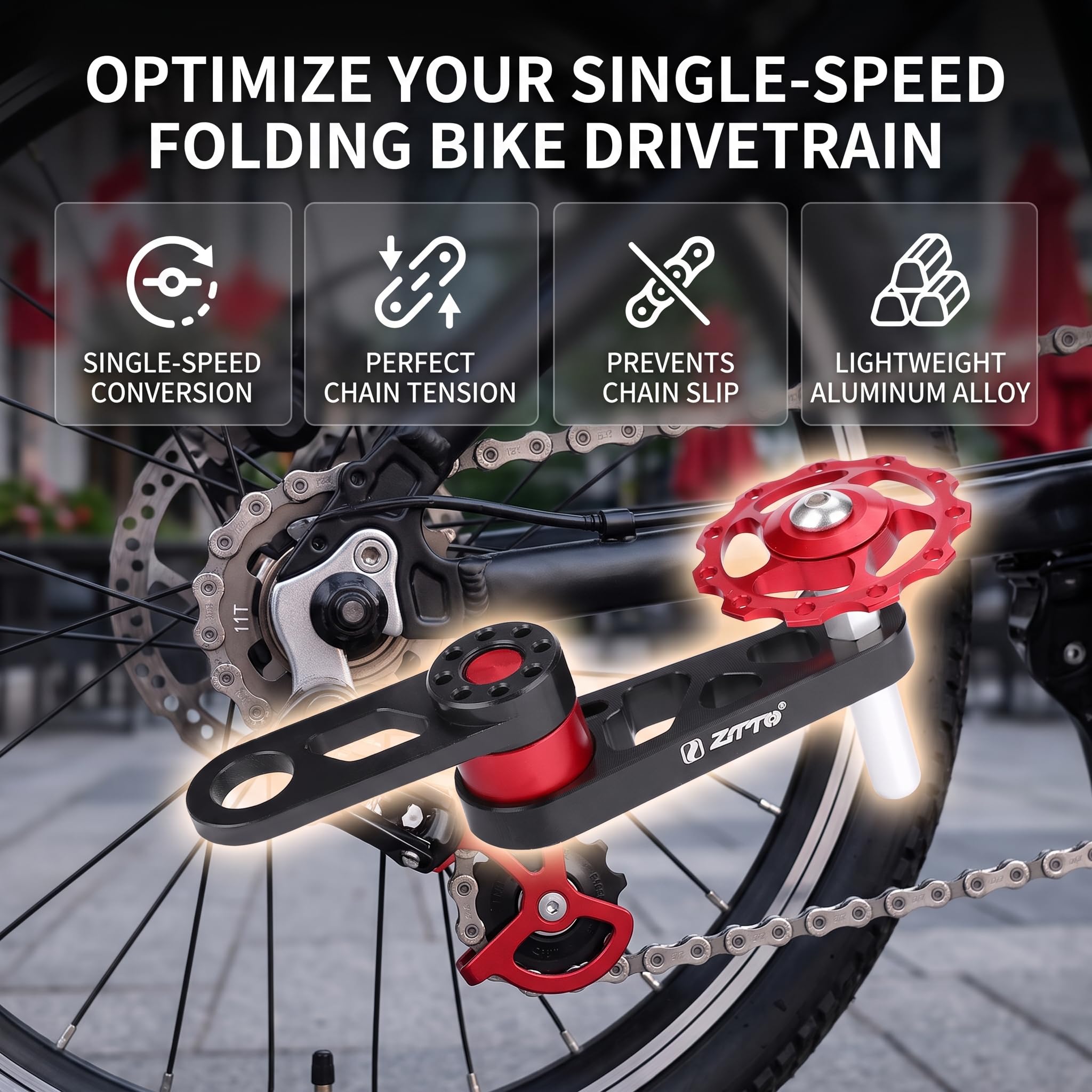 Amazon.com: Bike Wheels, Folding Bike Chain Stabilizer Rear